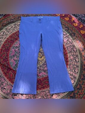 Betabrand Dress Pant Yoga Pants Womens 3XL Periwinkle Excellent Flared Leg